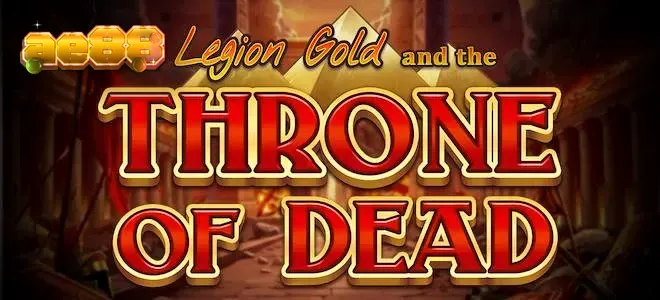 Giao diện trò chơi slot Legion Gold and the Throne of Dead với bối cảnh đền đài huyền bí