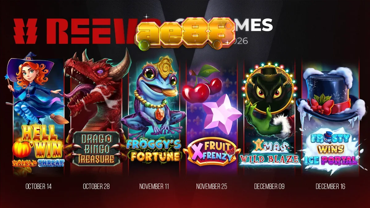 Hình ảnh minh họa các trò chơi slot mới của REEVO với chủ đề mùa lễ hội và Halloween.