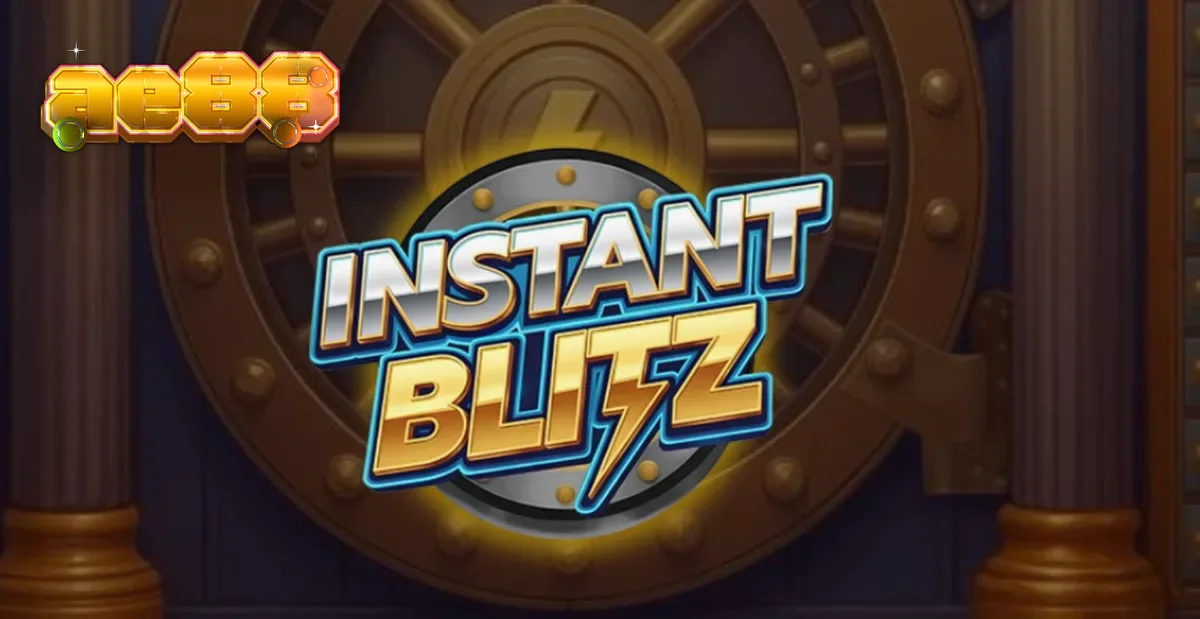 Giao diện trò chơi Instant Blitz với các biểu tượng neon và lưới 6x6